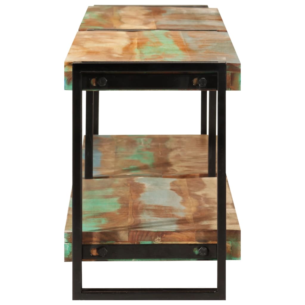 Móvel de TV 180x30x40 cm madeira recuperada maciça