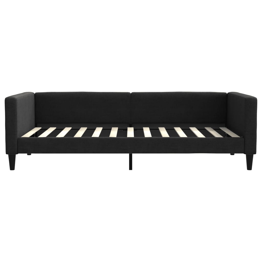 Sofá-cama 100x200 cm tecido preto