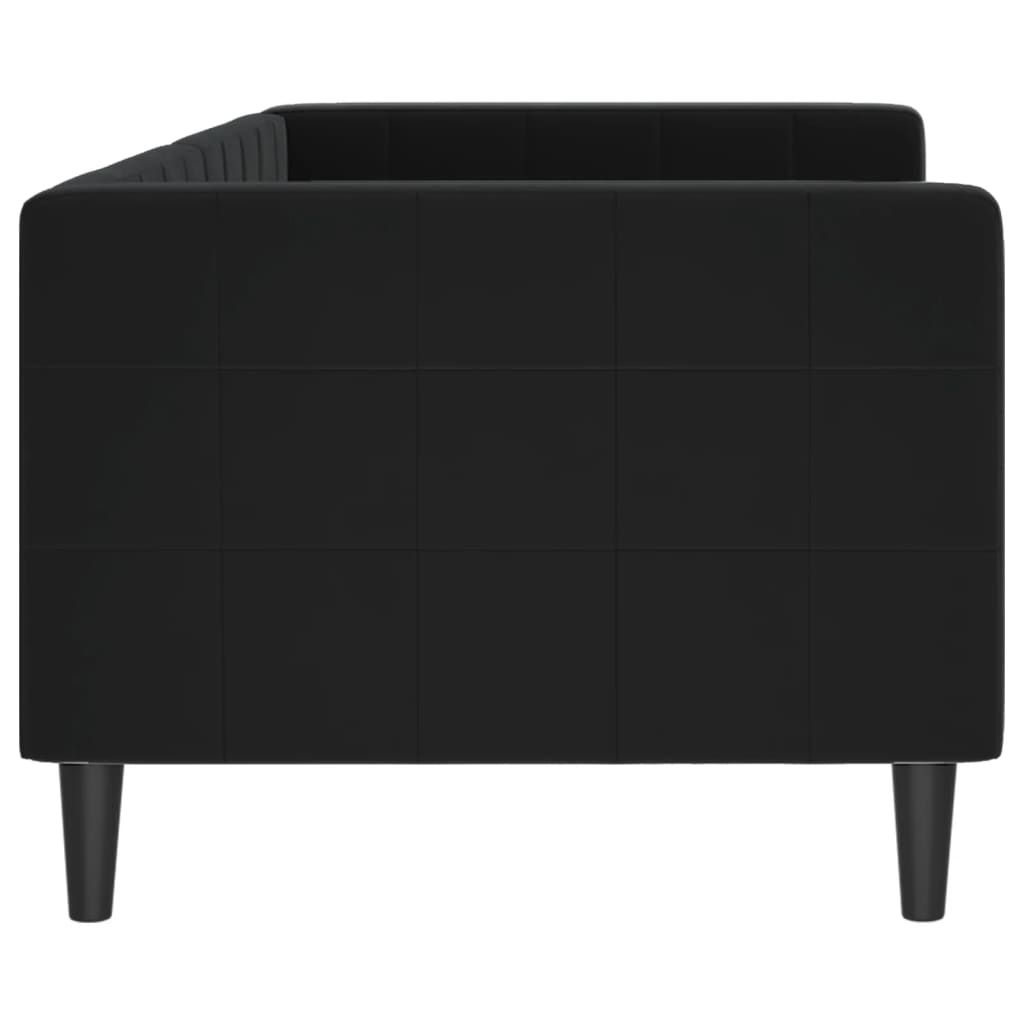 Sofá-cama 80x200 cm veludo preto