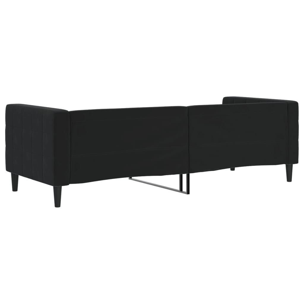 Sofá-cama 80x200 cm veludo preto