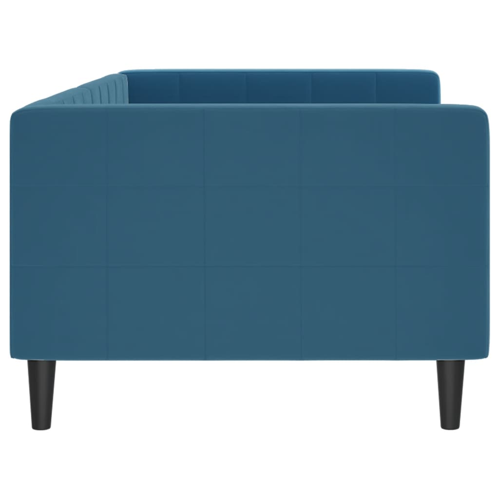 Sofá-cama 90x200 cm veludo azul