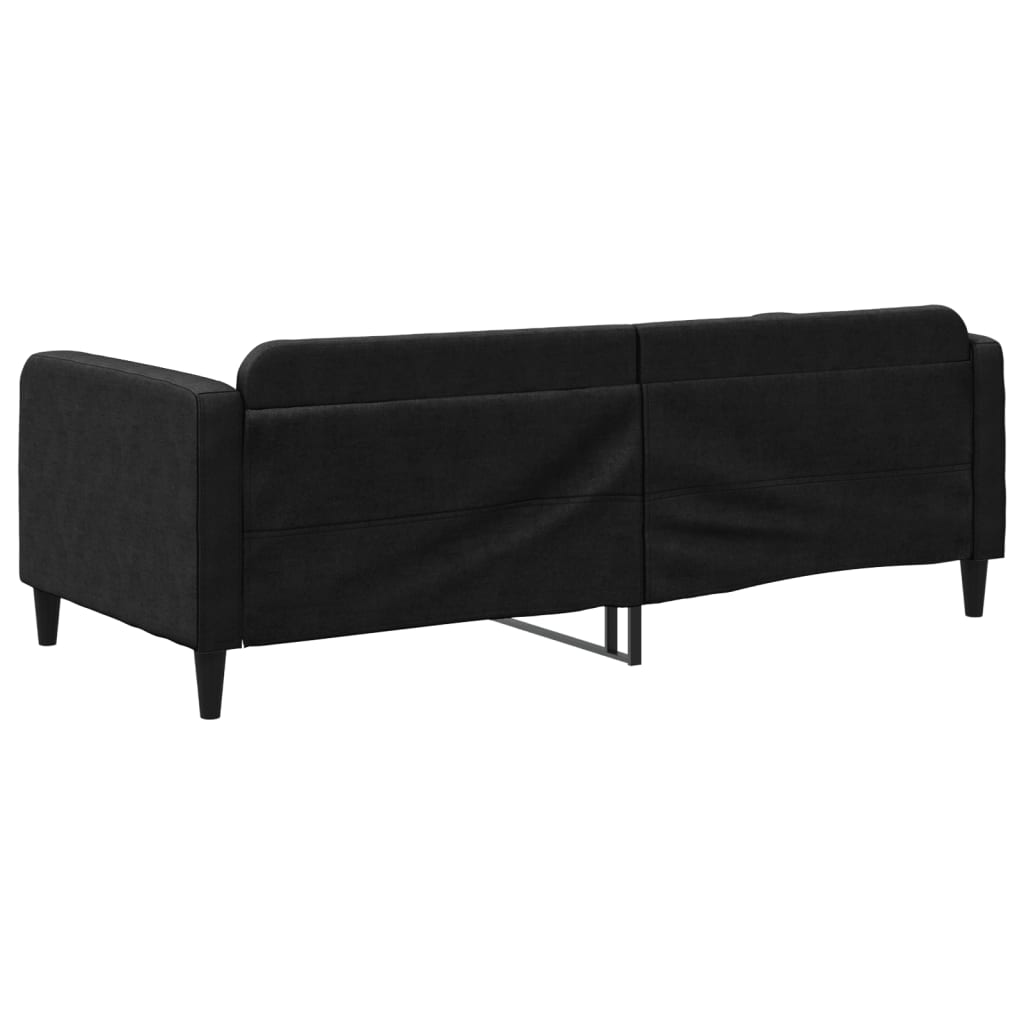 Sofá-cama 90x200 cm tecido preto