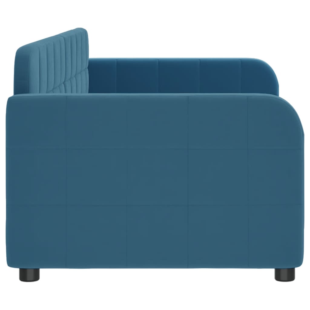 Sofá-cama 80x200 cm veludo azul