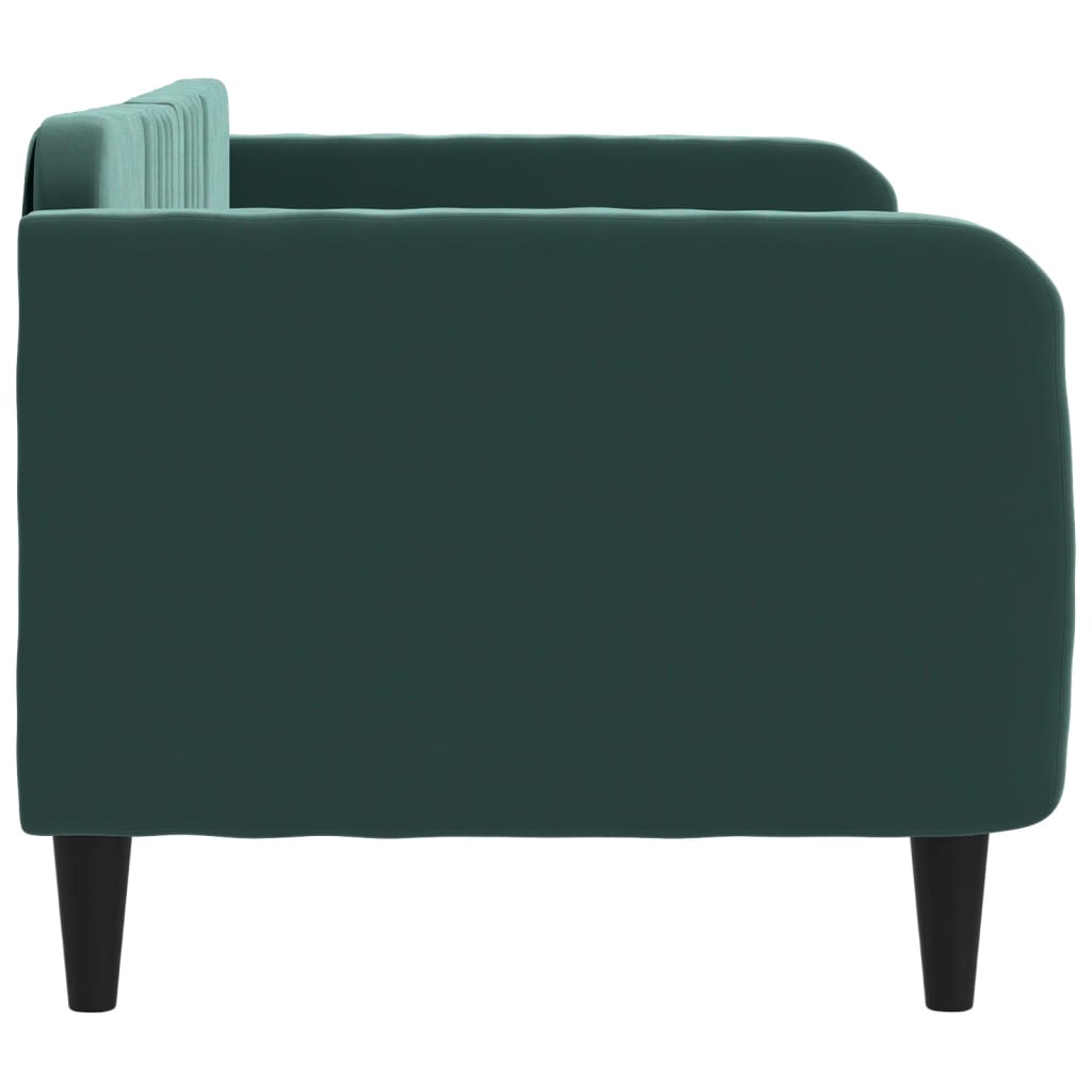 Sofá-cama 80x200 cm veludo verde-escuro