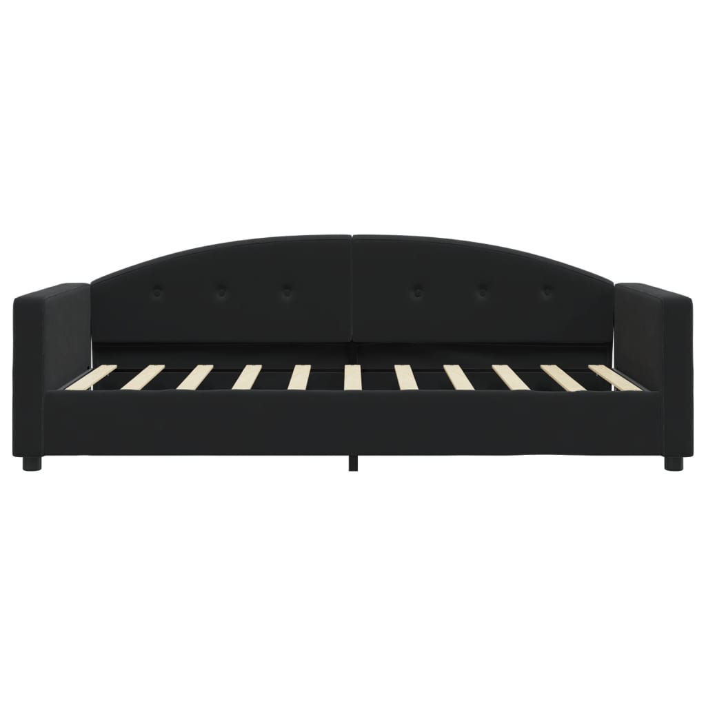 Sofá-cama 80x200 cm veludo preto