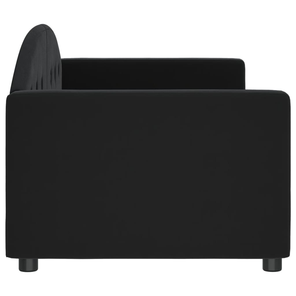 Sofá-cama 80x200 cm veludo preto
