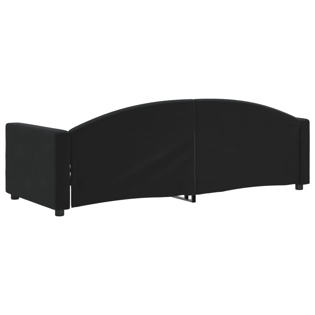 Sofá-cama 80x200 cm veludo preto