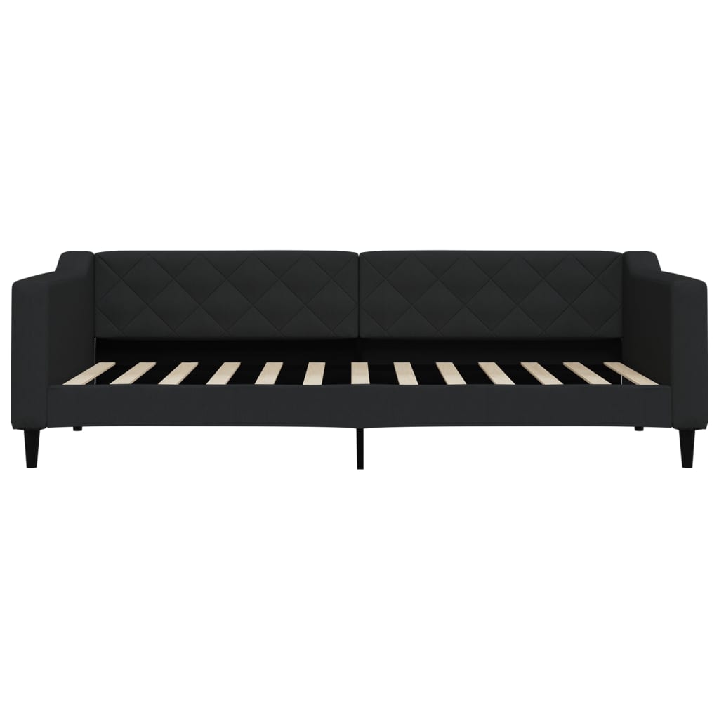 Sofá-cama 90x200 cm tecido preto