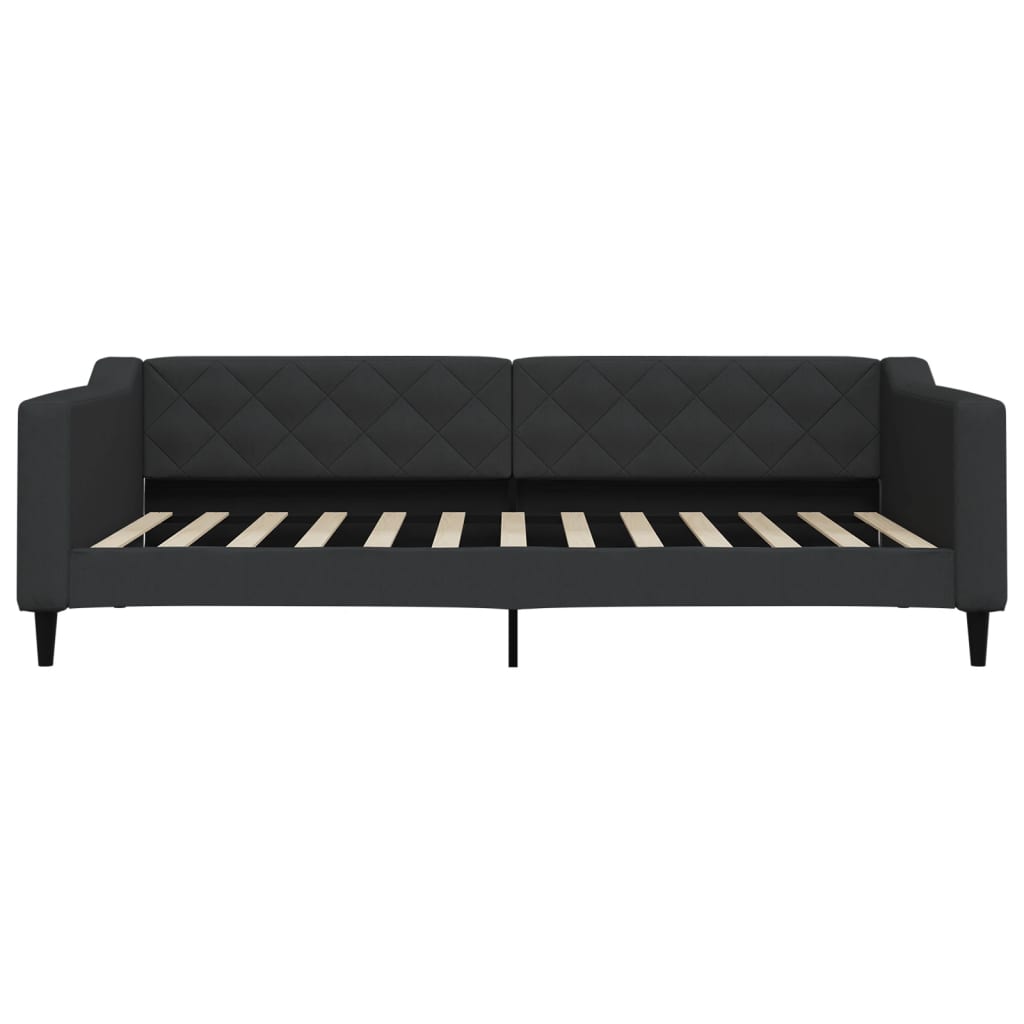 Sofá-cama 100x200 cm tecido preto