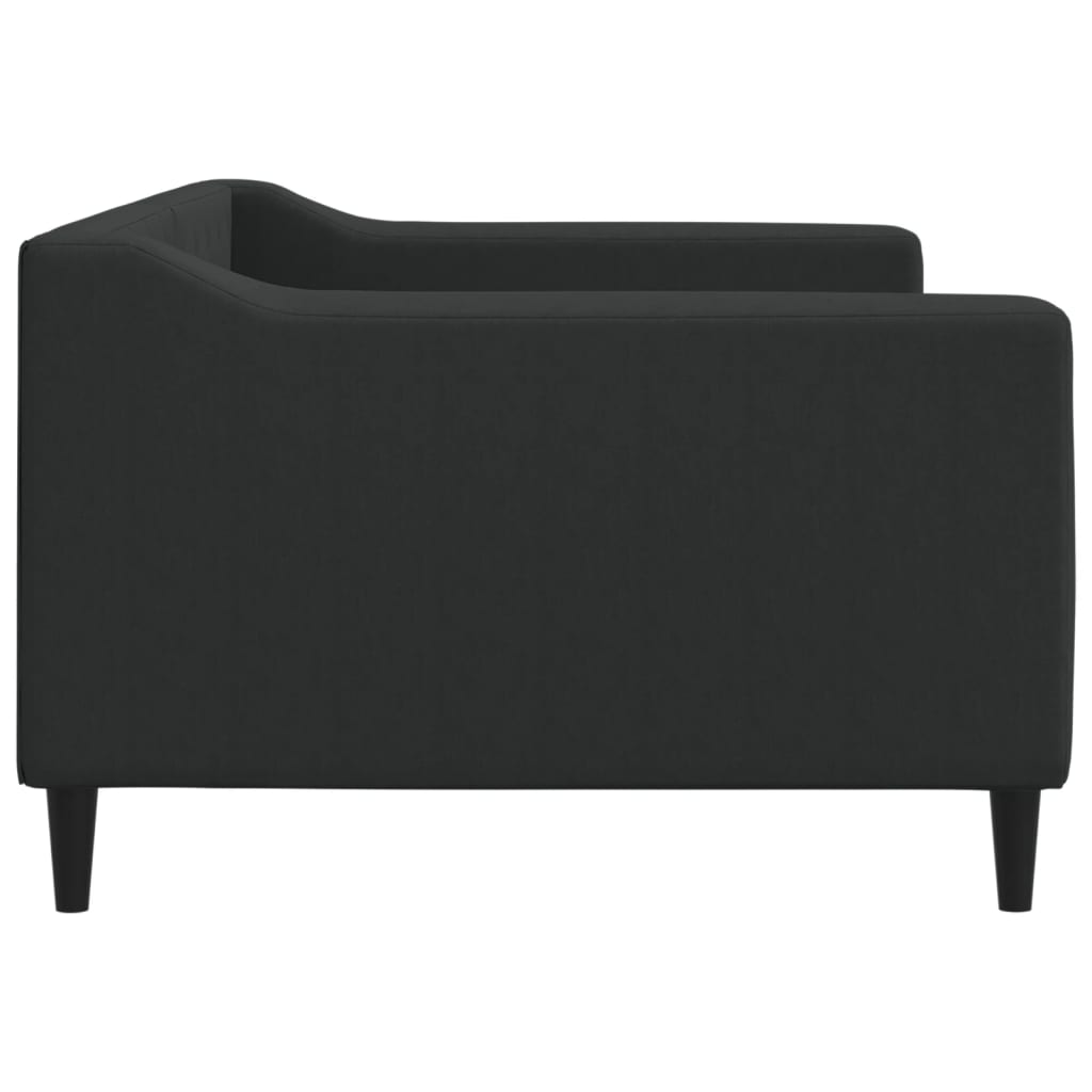 Sofá-cama 90x190 cm tecido preto