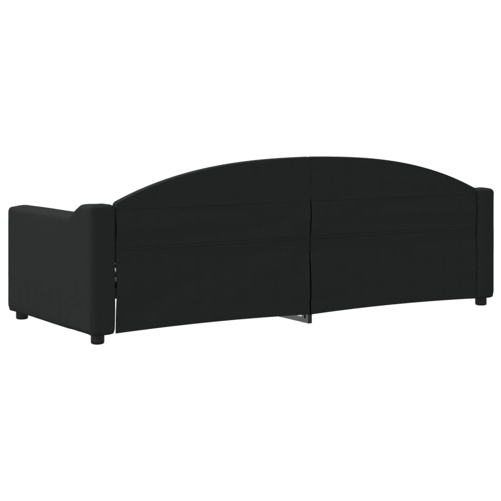 Sofá-cama 80x200 cm tecido preto