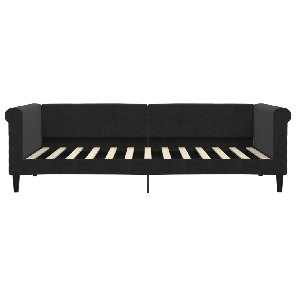 Sofá-cama 90x200 cm veludo preto