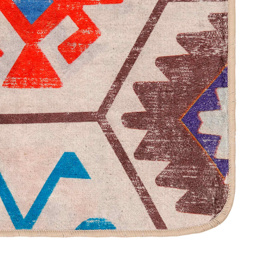 Tapete lavável antiderrapante 80x150 cm multicor