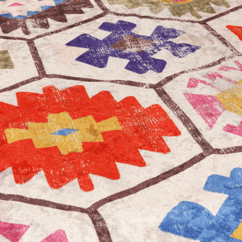 Tapete lavável antiderrapante Ø 200 cm antracite