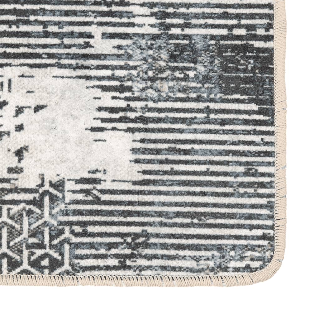 Tapete lavável antiderrapante Ø 200 cm antracite