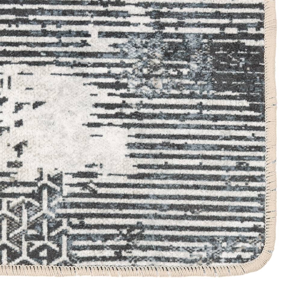 Tapete lavável antiderrapante Ø 200 cm antracite