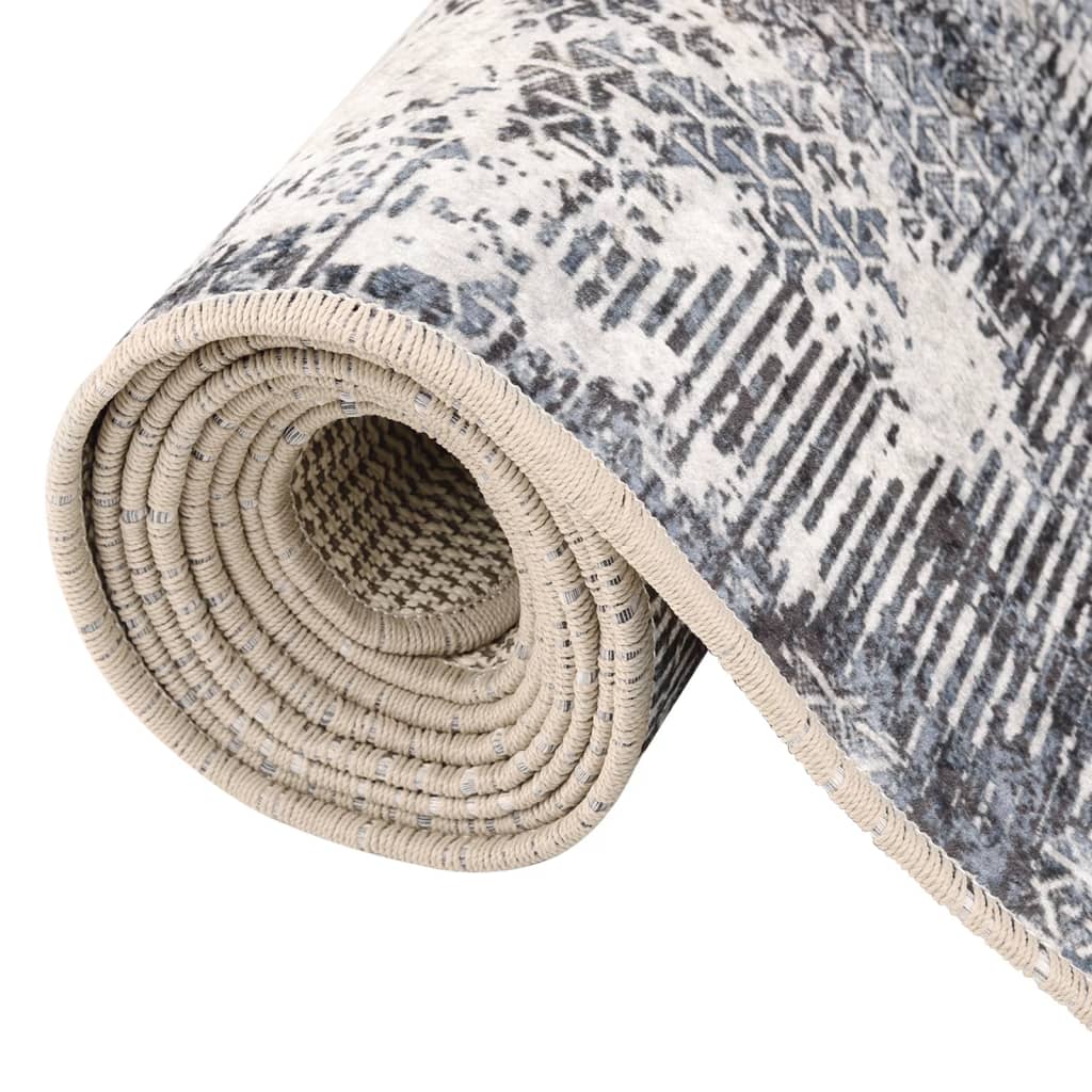 Tapete lavável antiderrapante Ø 200 cm antracite