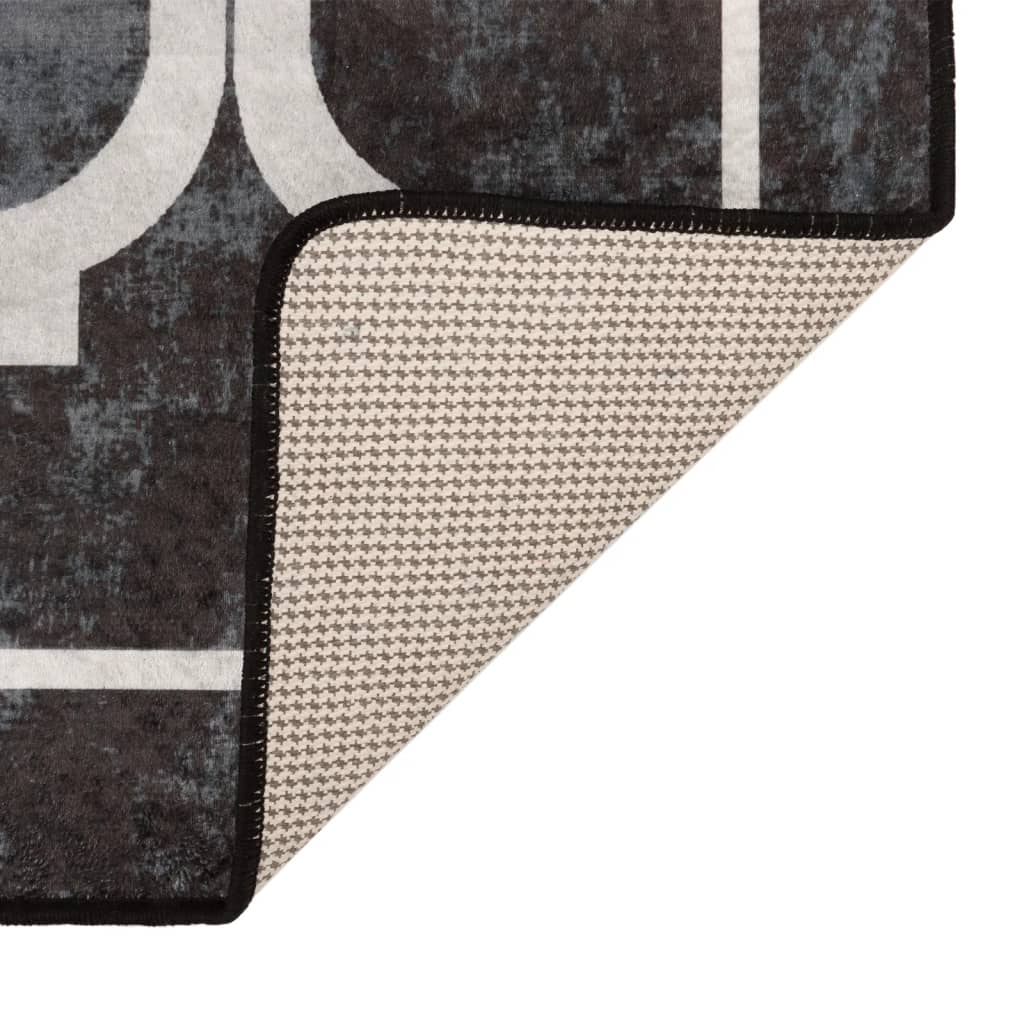 Tapete lavável antiderrapante Ø 200 cm antracite