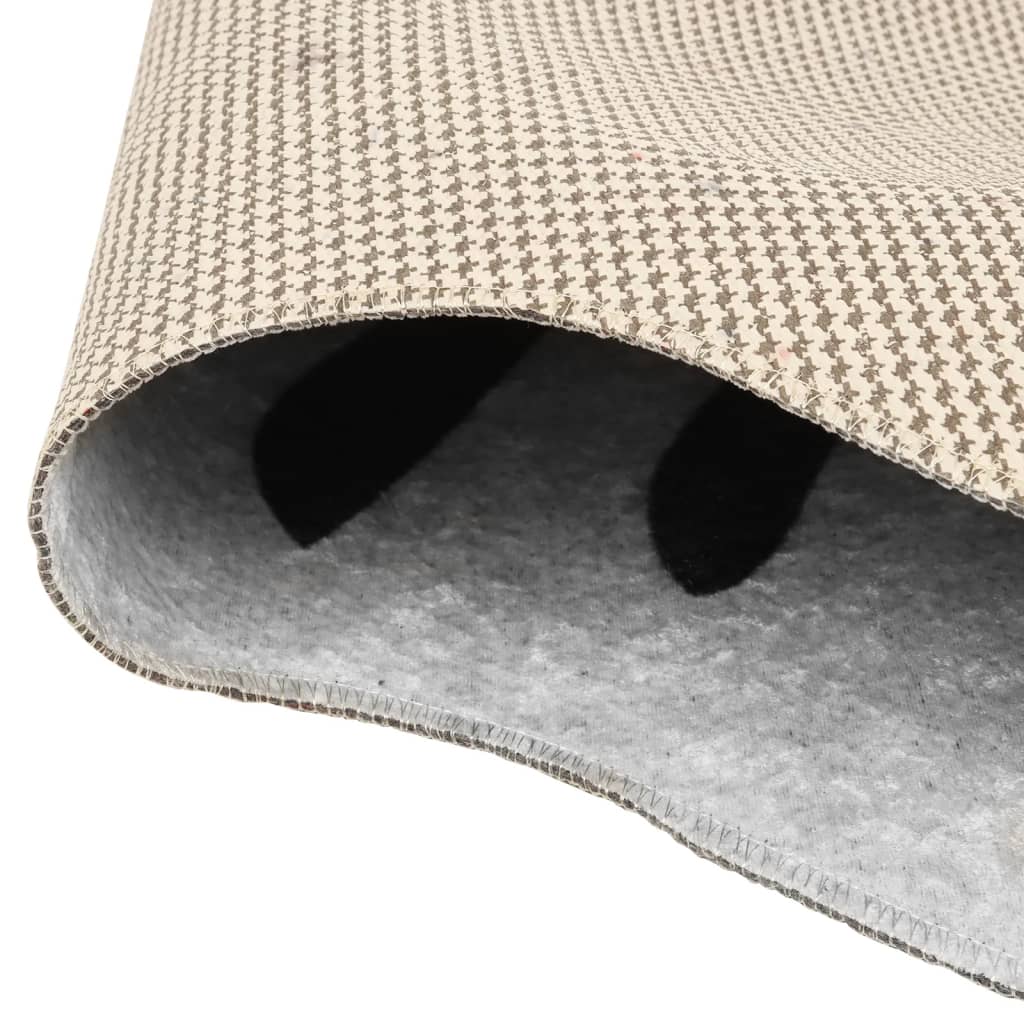 Tapete lavável antiderrapante 120x170 cm vaca castanho e branco