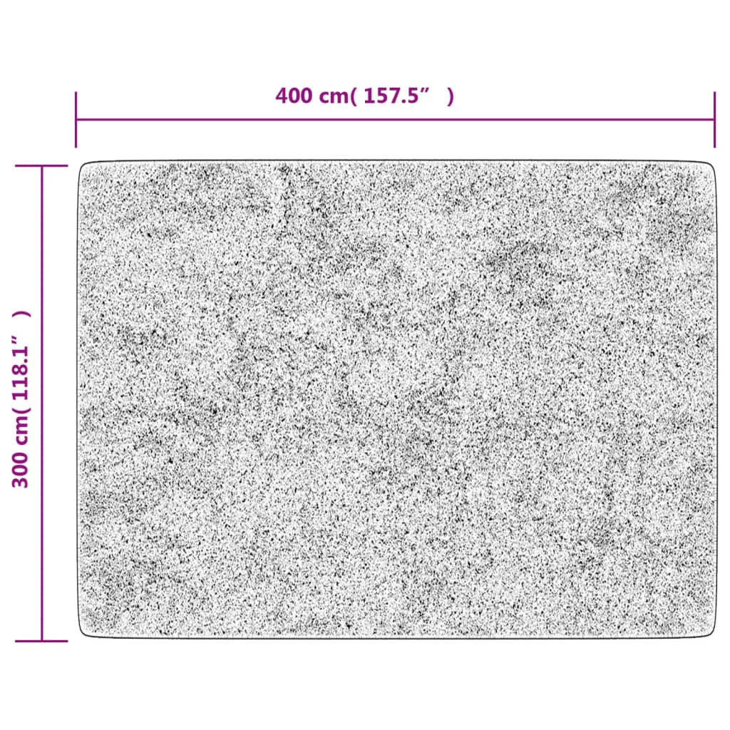 Tapete lavável antiderrapante Ø 200 cm antracite