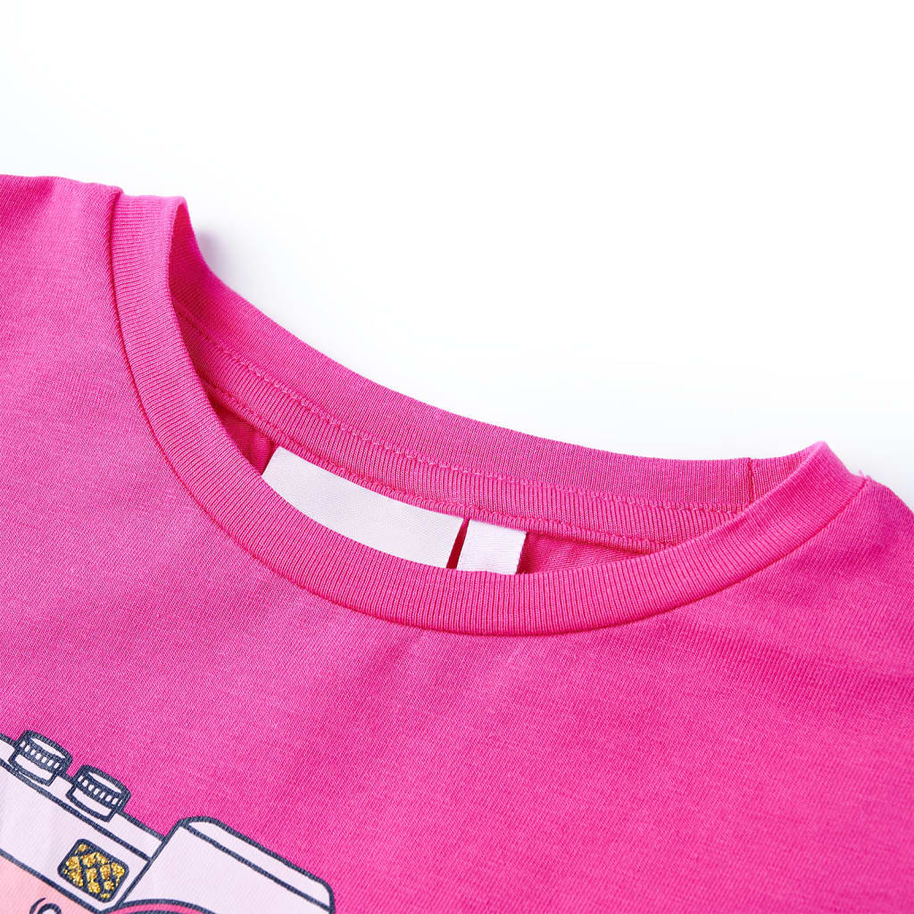 T-shirt infantil azul-escuro 128