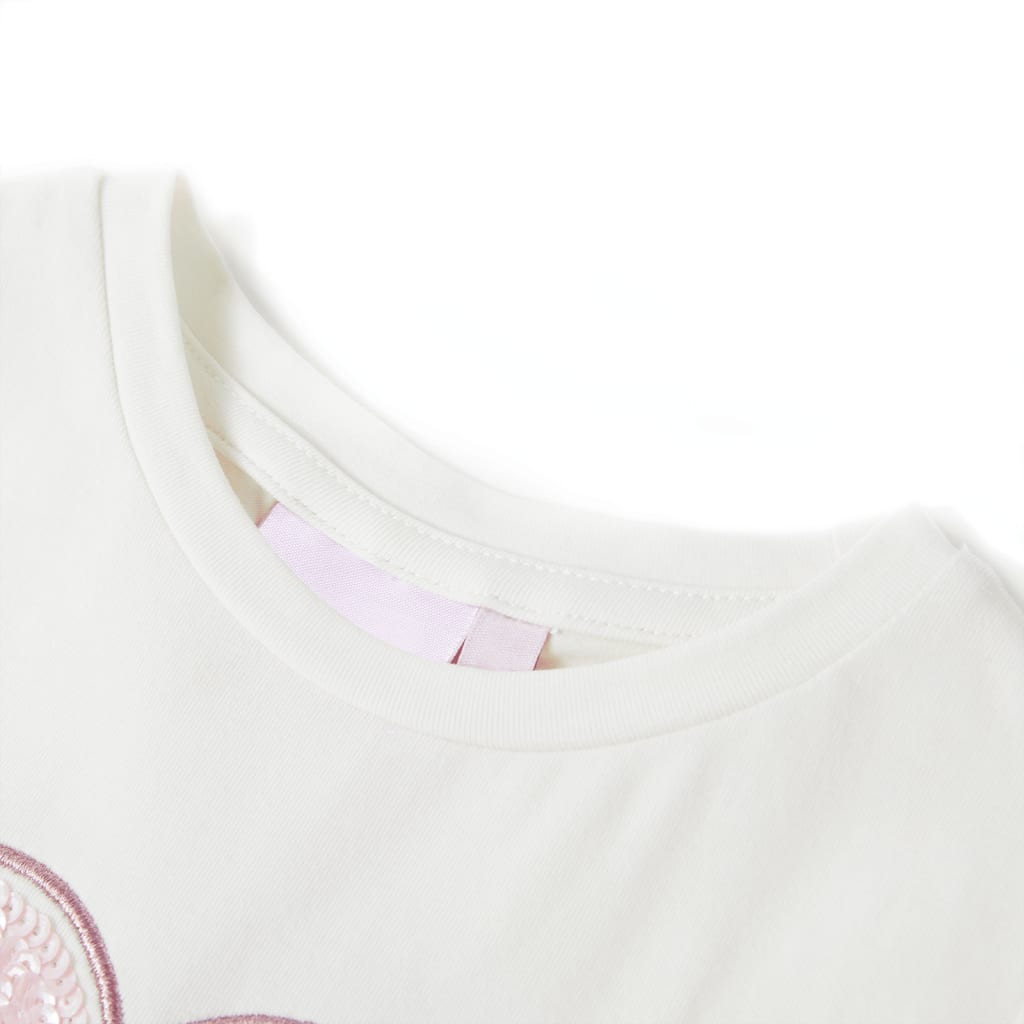 T-shirt infantil cor cru 116