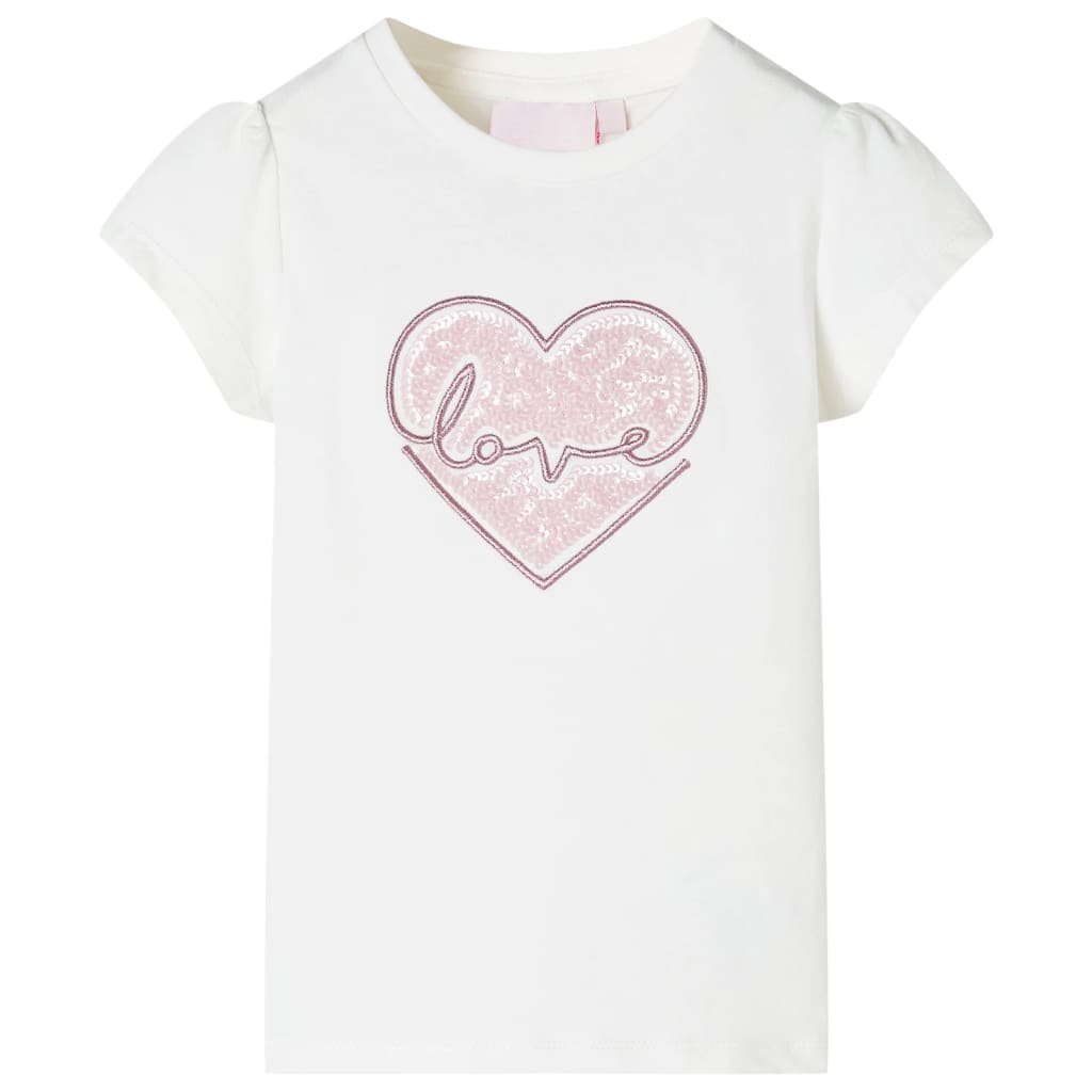 T-shirt infantil cor cru 116