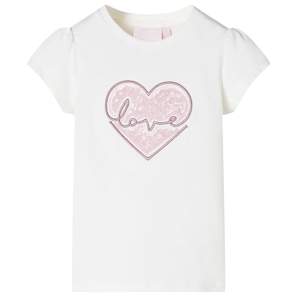 T-shirt infantil cor cru 116