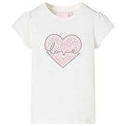 T-shirt infantil cor cru 116