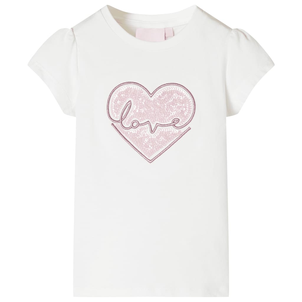 T-shirt infantil cor cru 116