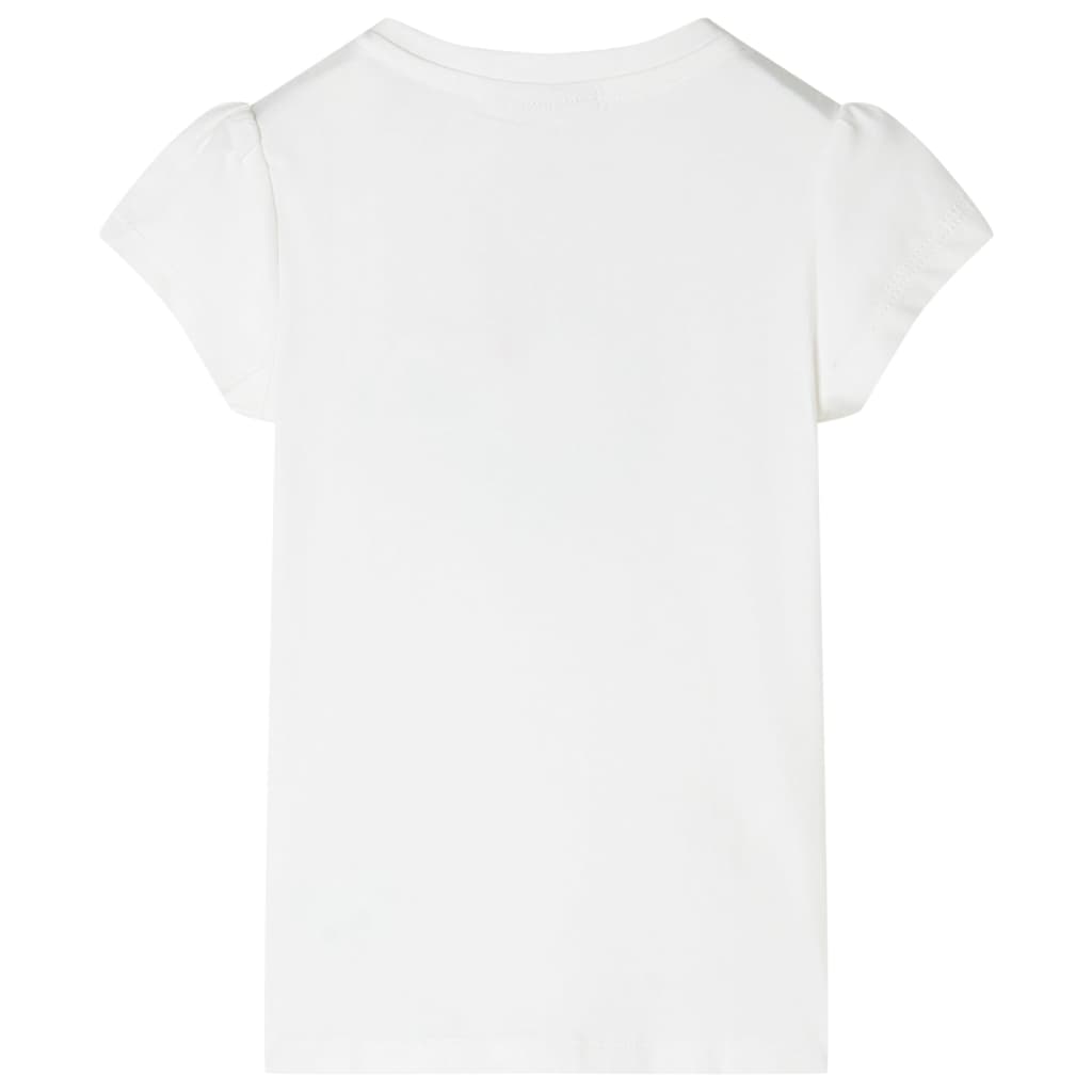 T-shirt infantil cor cru 116