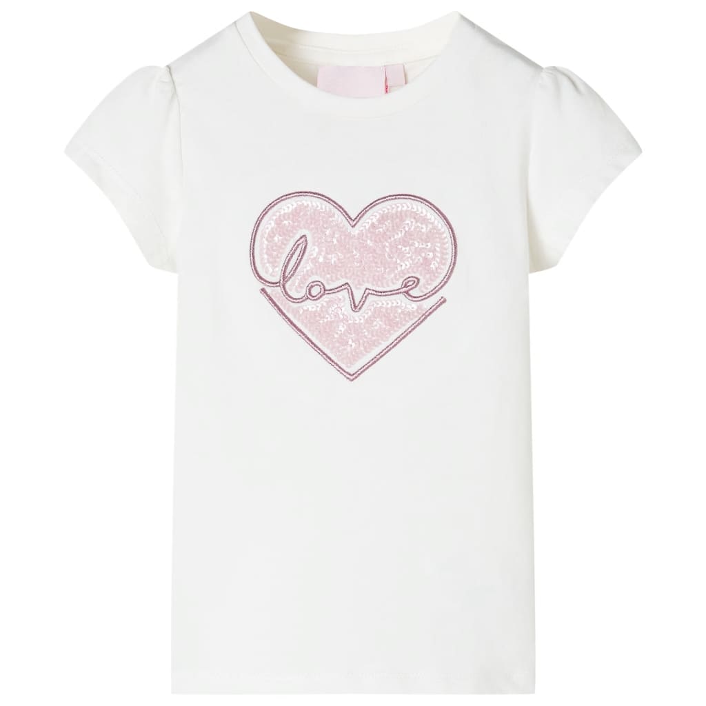 T-shirt infantil cor cru 116