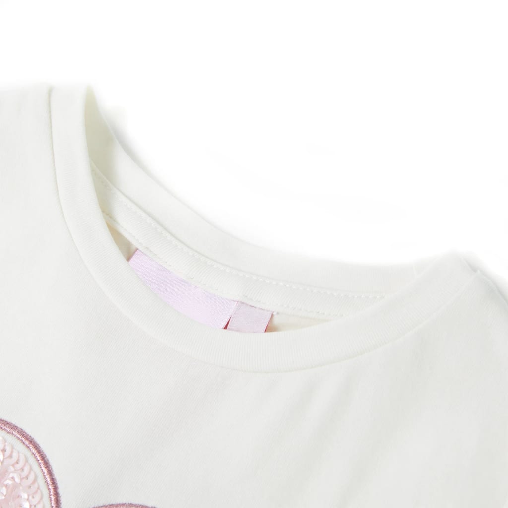 T-shirt infantil cor cru 116
