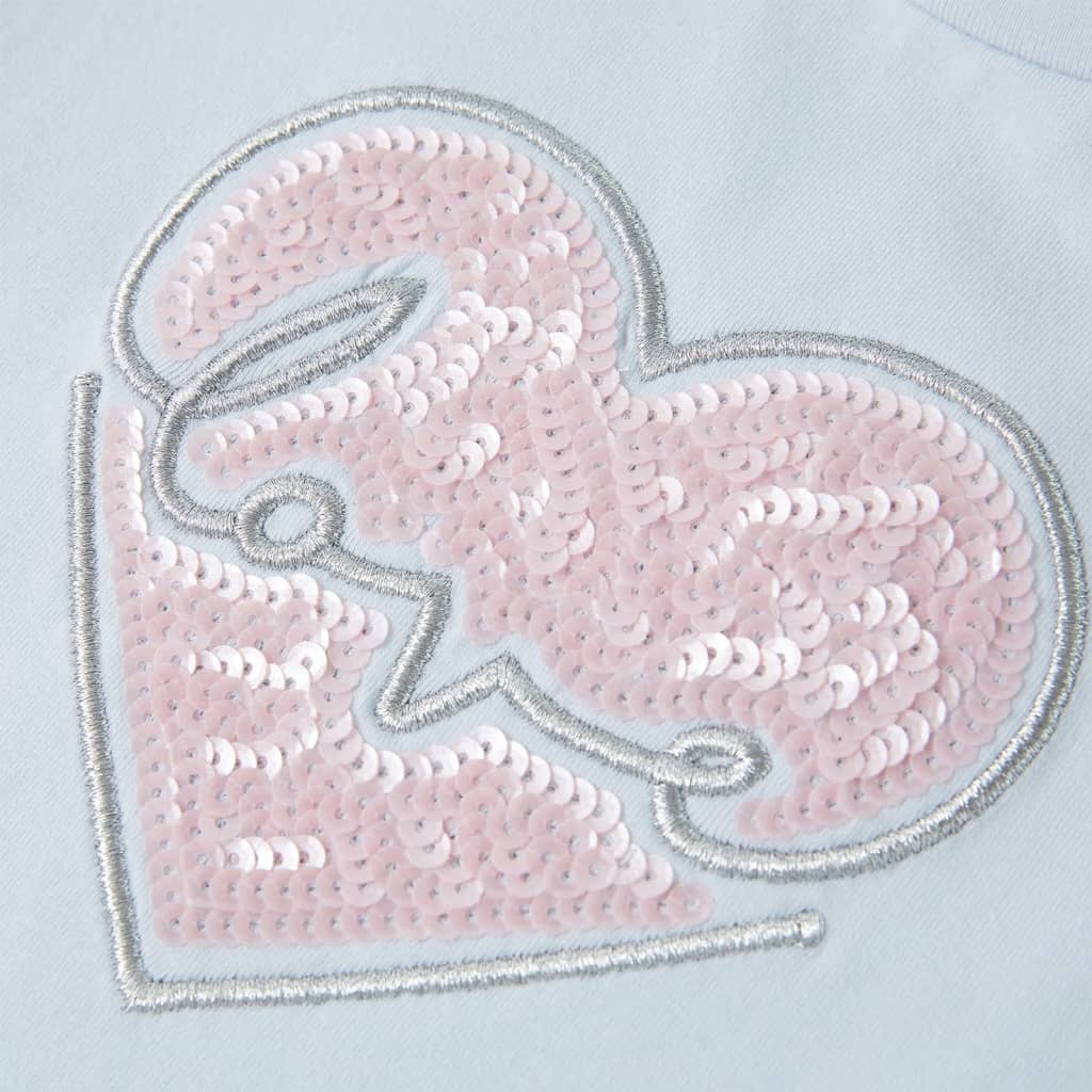 T-shirt para criança azul-claro 116