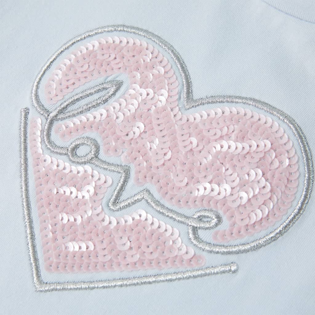 T-shirt para criança azul-claro 116