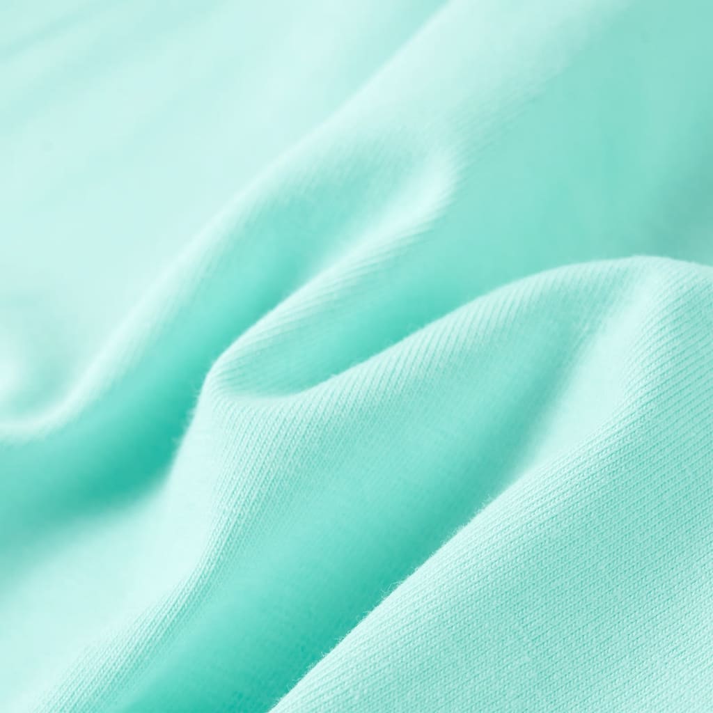 T-shirt de criança ciano-claro 140