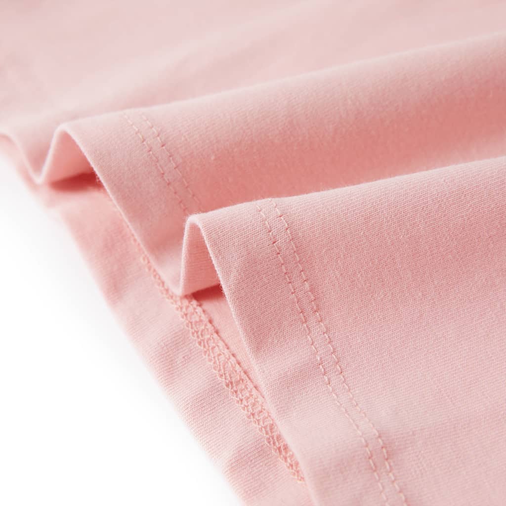 T-shirt de criança ciano-claro 140