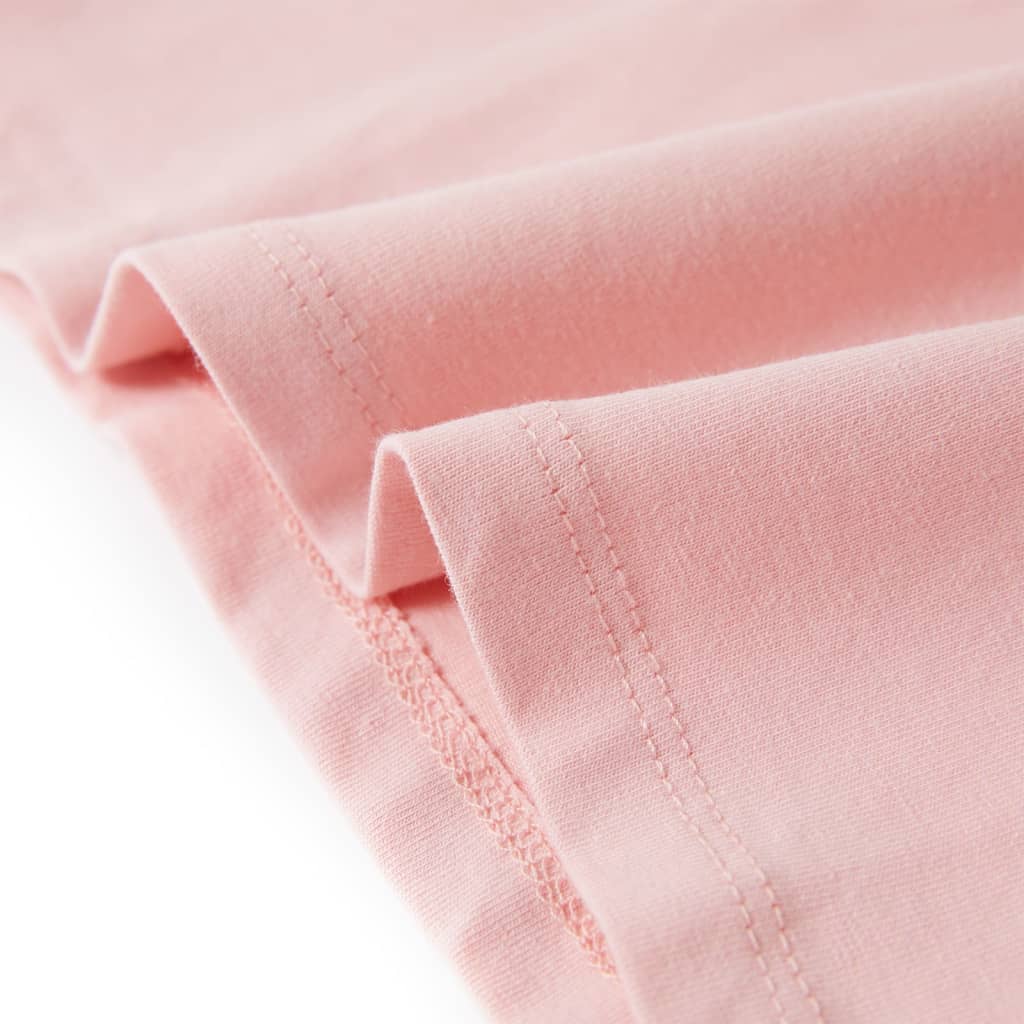 T-shirt de criança ciano-claro 140