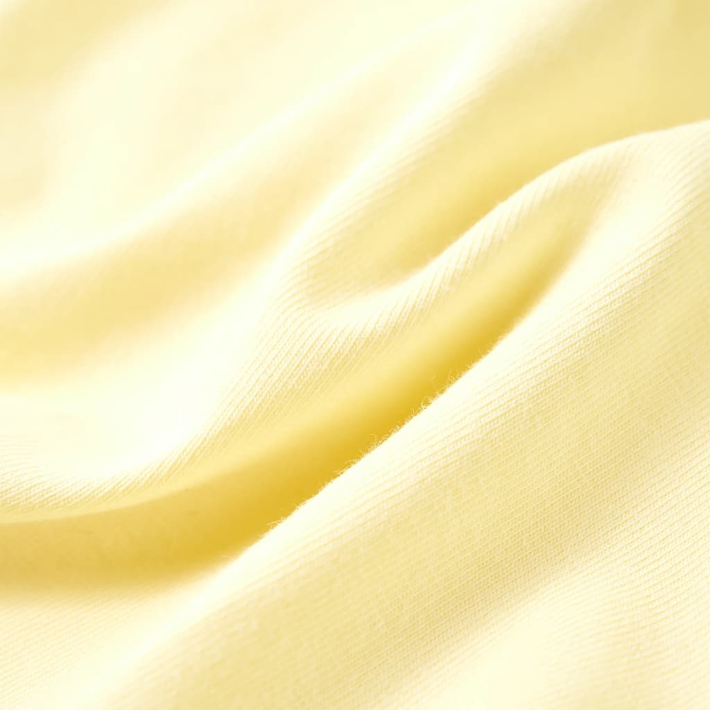 T-shirt de criança amarelo-suave 140