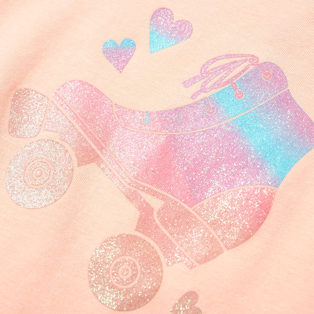 T-shirt de criança amarelo-suave 140