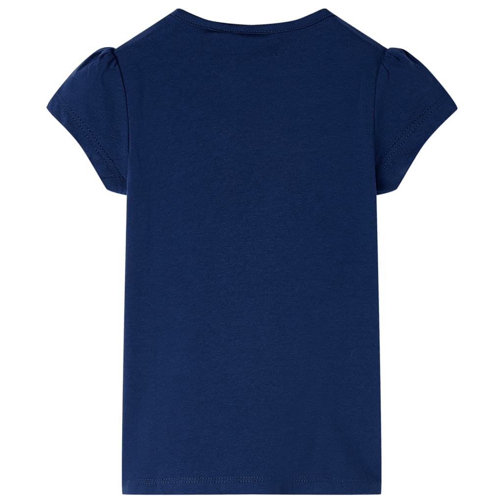 T-shirt infantil azul-escuro 128