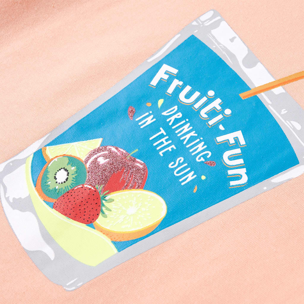 T-shirt de criança rosa-suave 140