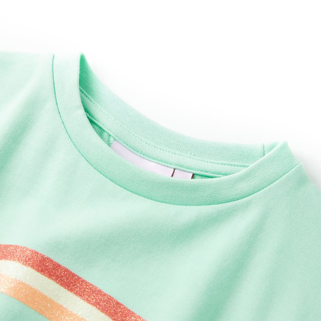 Vestido de criança com cordão rosa-claro 128