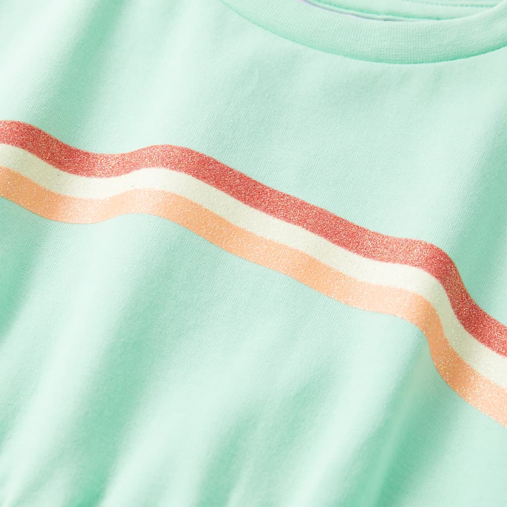 Vestido de criança com cordão rosa-claro 128