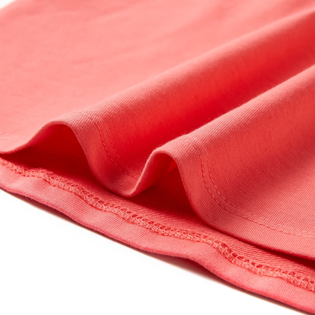 Vestido de criança com cordão rosa-claro 128