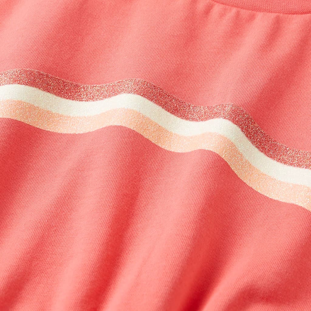 Vestido de criança com cordão rosa-claro 128