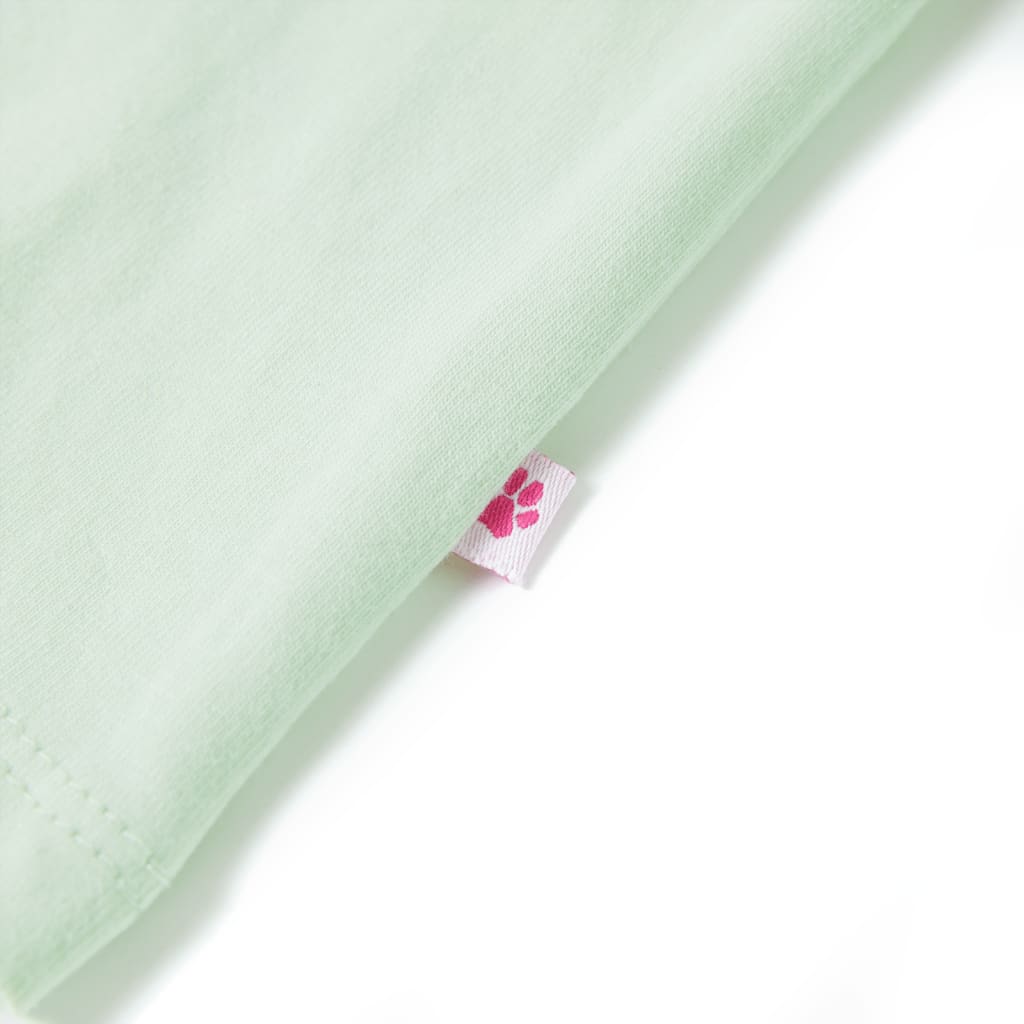 T-shirt de manga curta para criança amarelo-brilhante 140