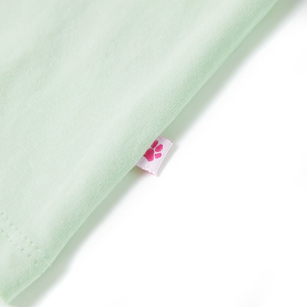 T-shirt de manga curta para criança amarelo-brilhante 140