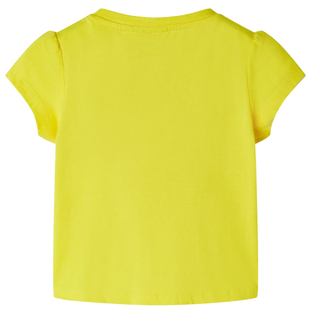 T-shirt de criança amarelo 140