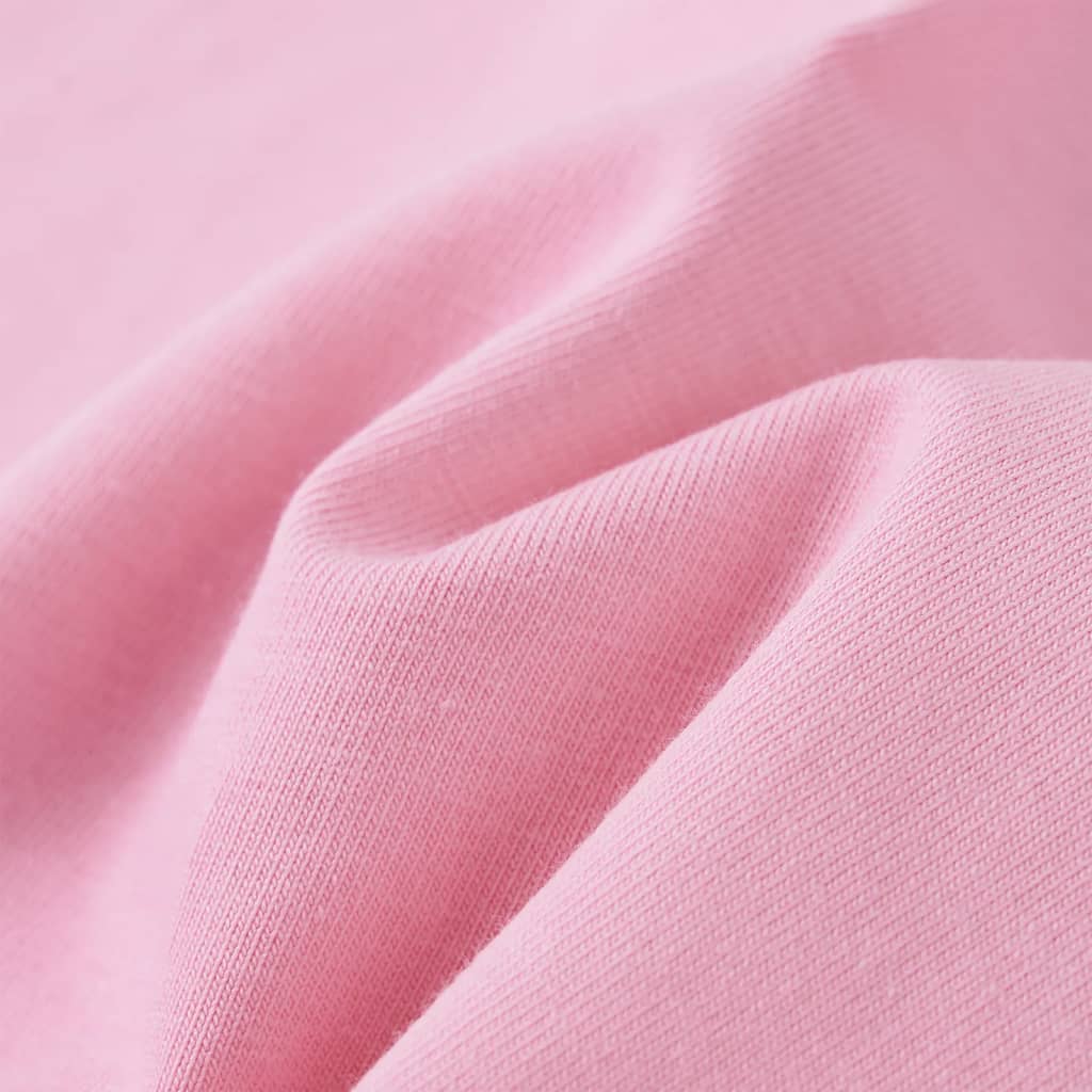 T-shirt manga curta para criança ciano-claro 128